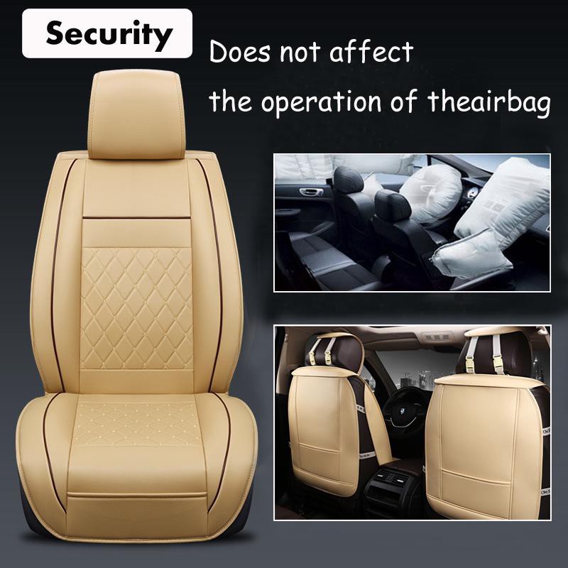 Universal PU Leather Auto Front Seat Cushion Protector Mat