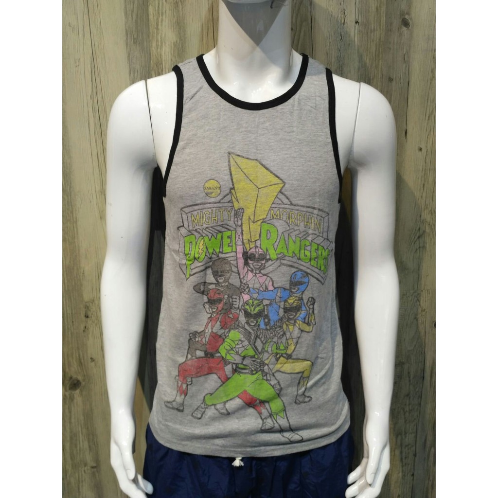 Mighty Morphin Power Rangers Sando Tank Mens Teens Small size | Shopee ...