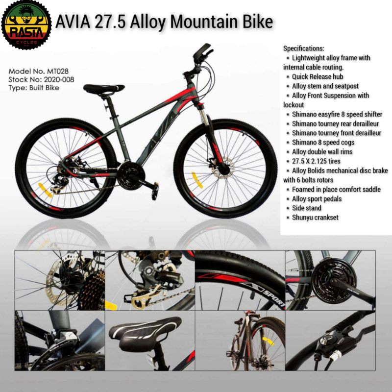 AVIA LIAM 27.5 AND 29er ALLOY MOUNTAIN BIKE