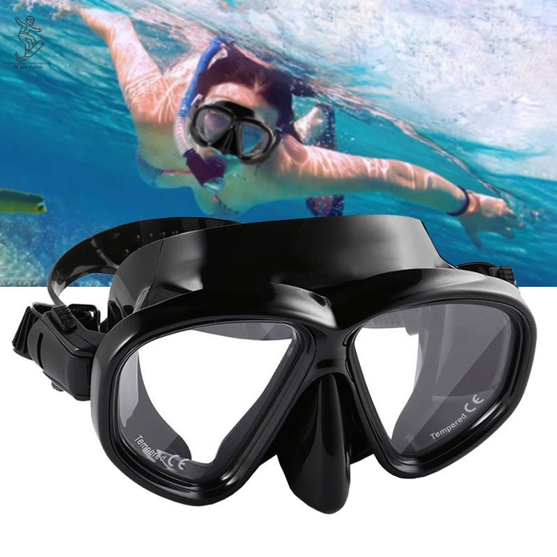 Snorkeling Scuba Diving Goggles HD Tempered Glass Diving Mask Anti-fog ...