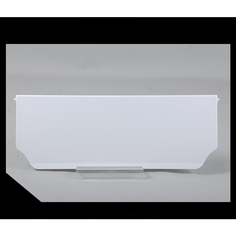 Refrigerator evaporator for freezer door baffle or cover plate