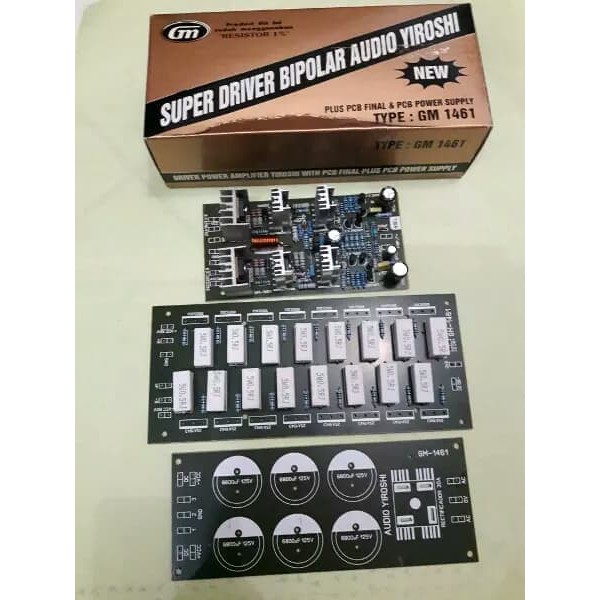 YIROSHI Power Amplifier Driver Kit plus Final PCB and Power Supply PCB
