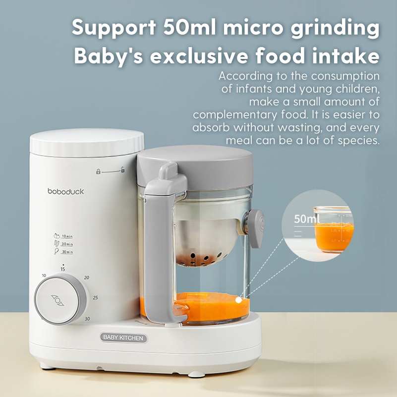 Boboduck 4 in1 Baby Food Processor Maker Blender Grinder Heating