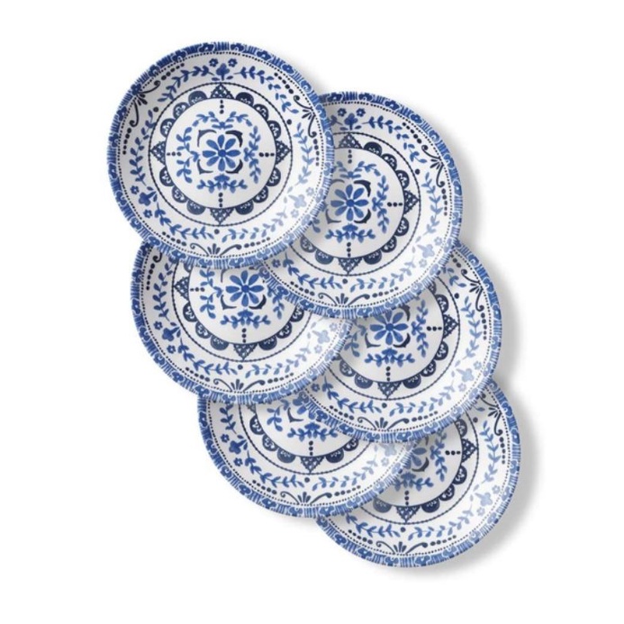 Corelle Portofino Chip Resistant Appetizer Plates, 6-pack | Shopee ...