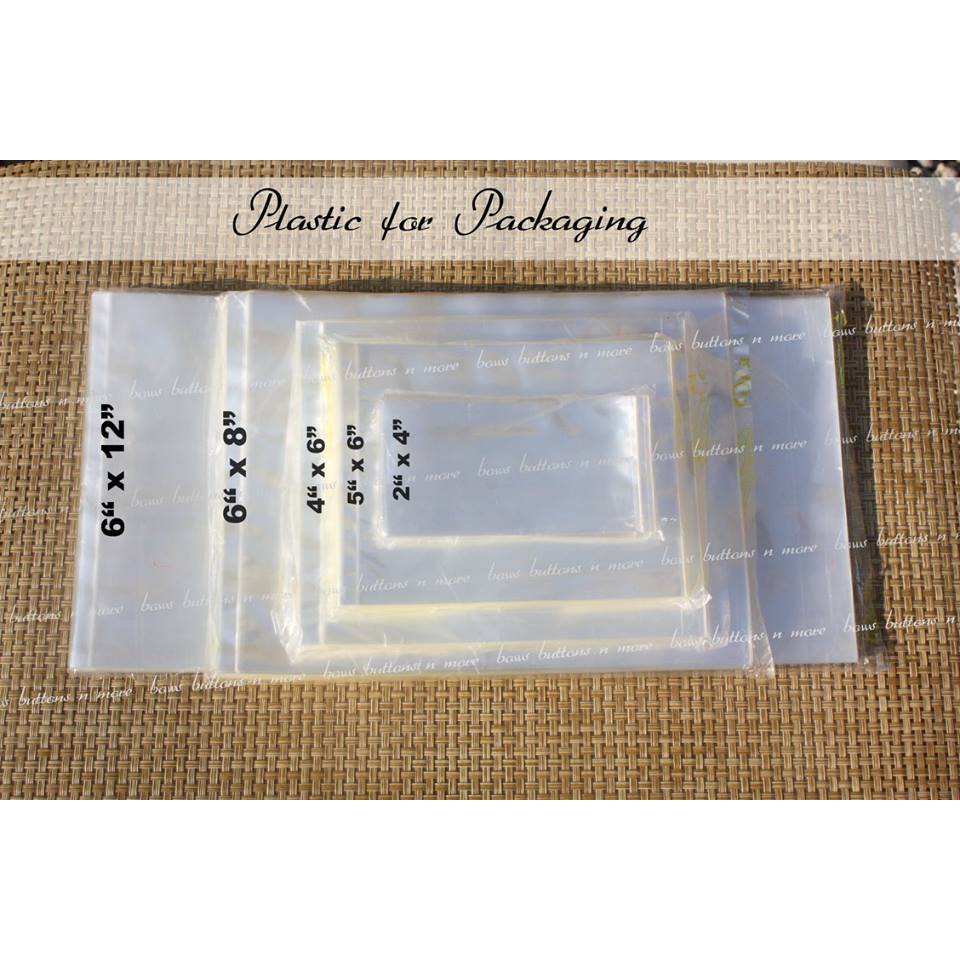 Clear Plastic Packaging per pack (100 pieces)