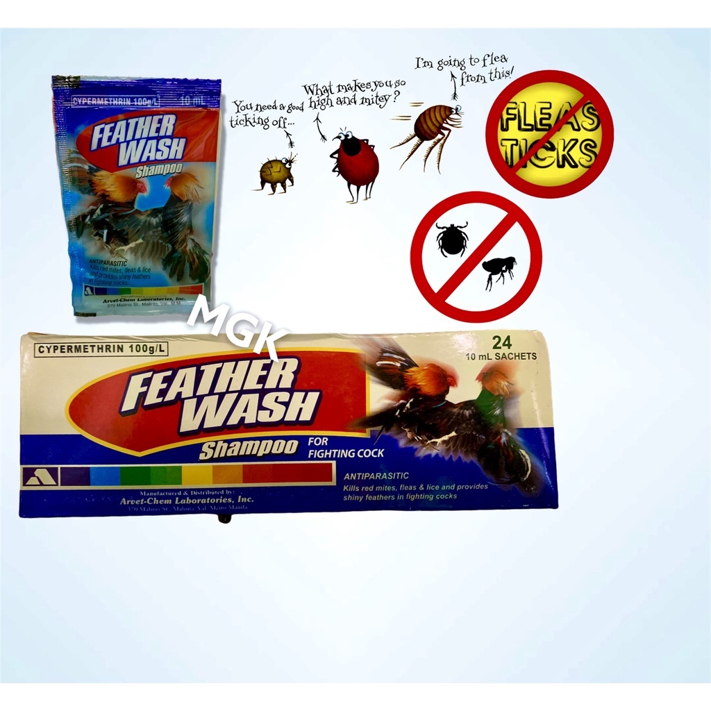 FEATHERWASH ANTI TICK AND FLEA DOG CAT BIRD RABBIT HAMSTER GUINEA PIG