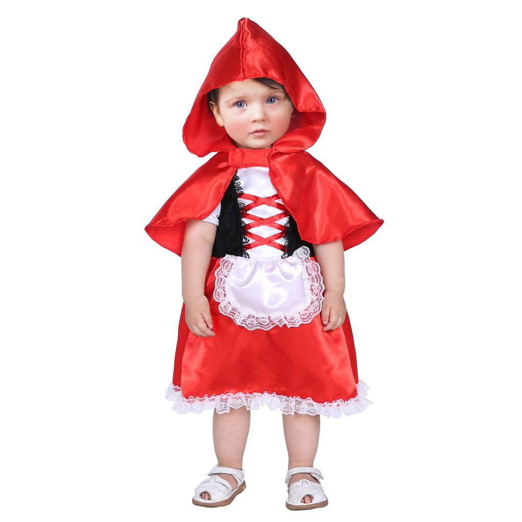 Cute Little Baby Fancy Dress Costume Little Red Hood Baby T 0007 Shopee Philippines