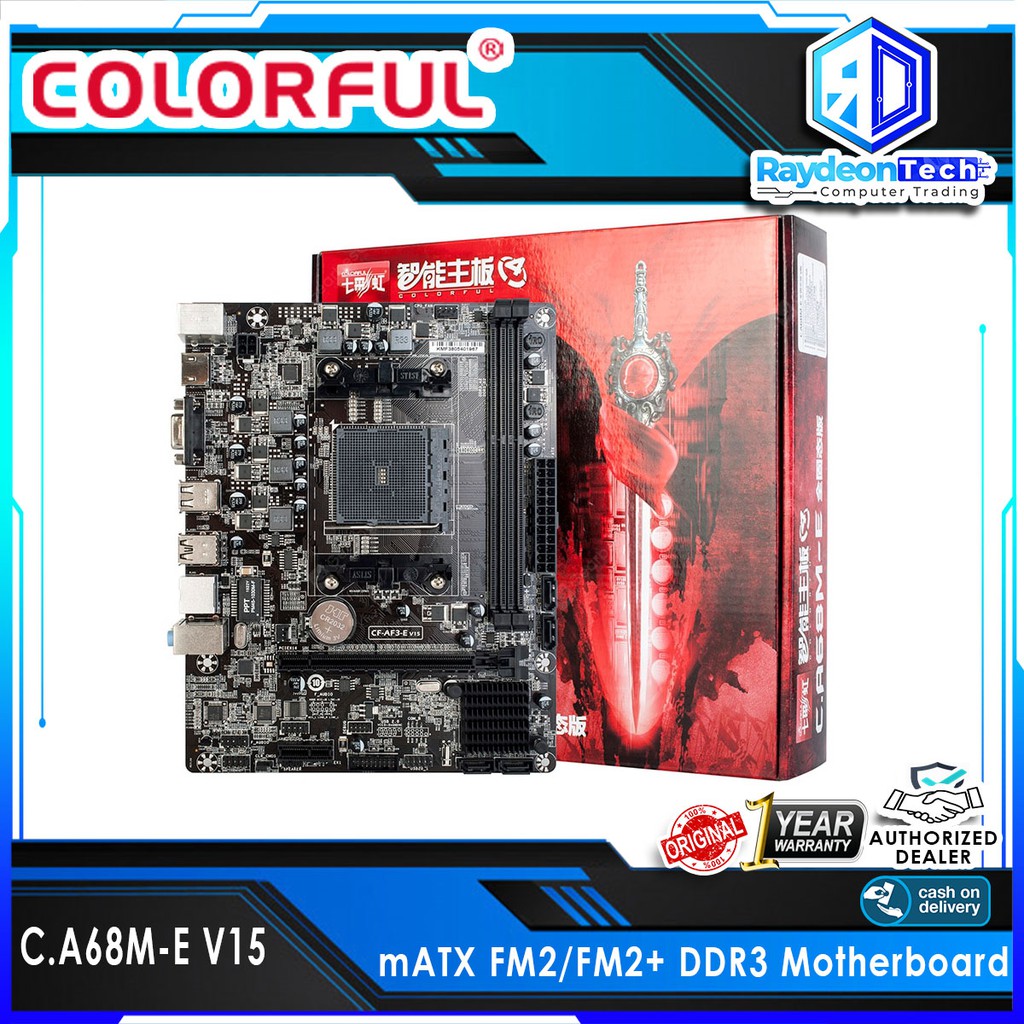 Colorful C.A68M-E Plus V15 for AMD A68H FM2/FM2+ Socket Motherboard ...