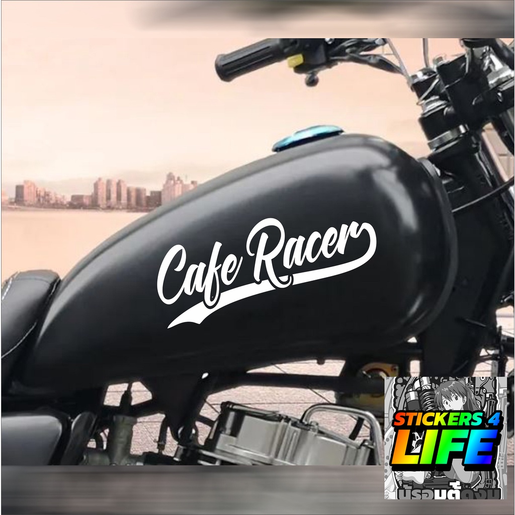 (2pcs) Cafe Racer Sticker Decals SET for Cafe Racer Motorcycle (with ...