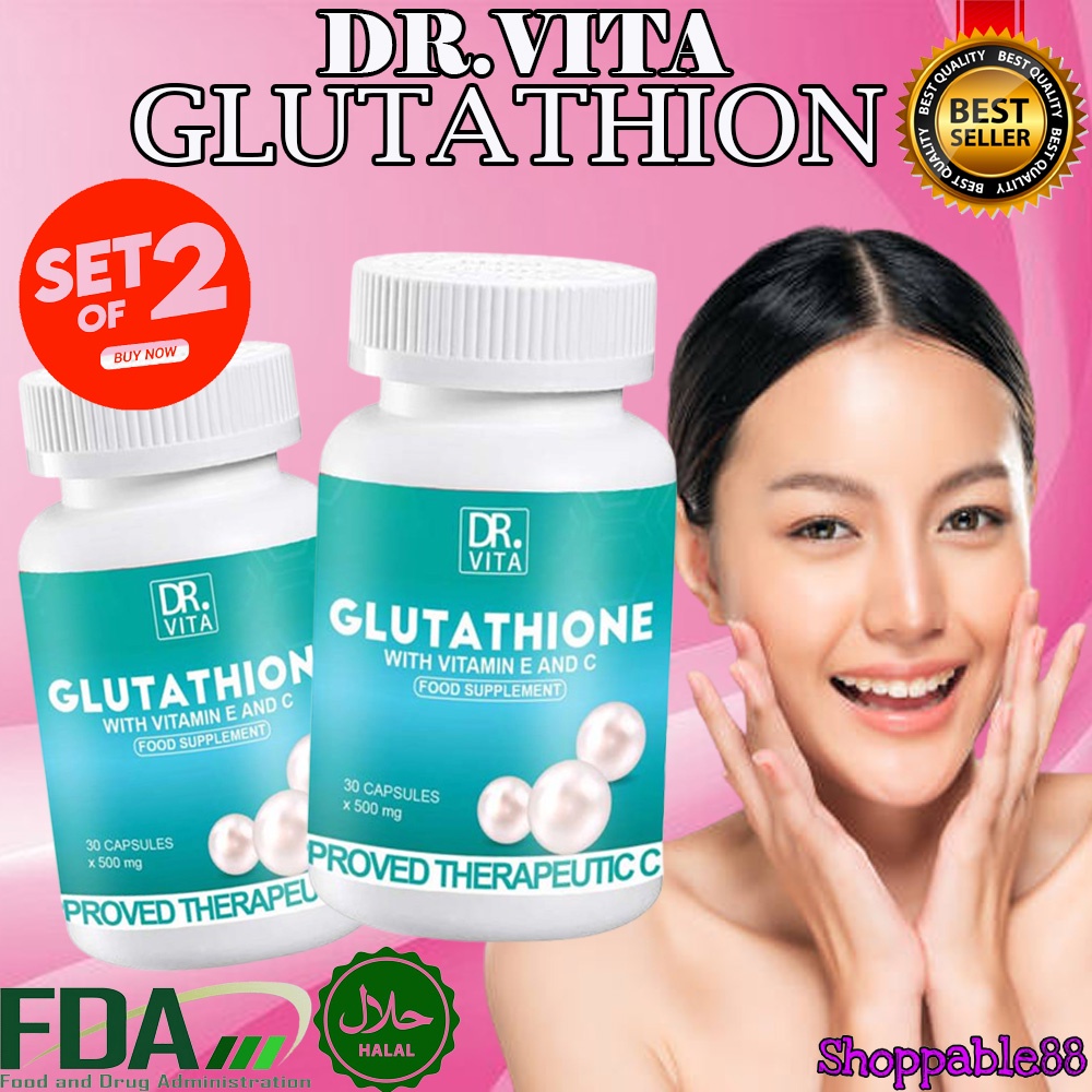 DR. VITA GLUTATHIONE WITH VITAMIN E & C [ORIGINAL] SHANTAHL ( SET OF 2 ...