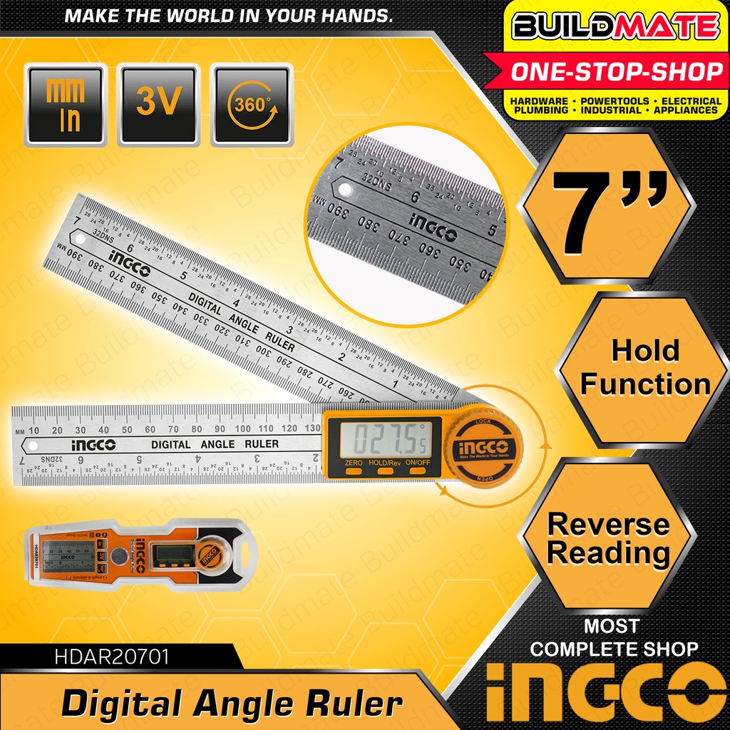 INGCO Digital Angle Ruler HDAR20701 100% ORIGINAL / AUTHENTIC ...