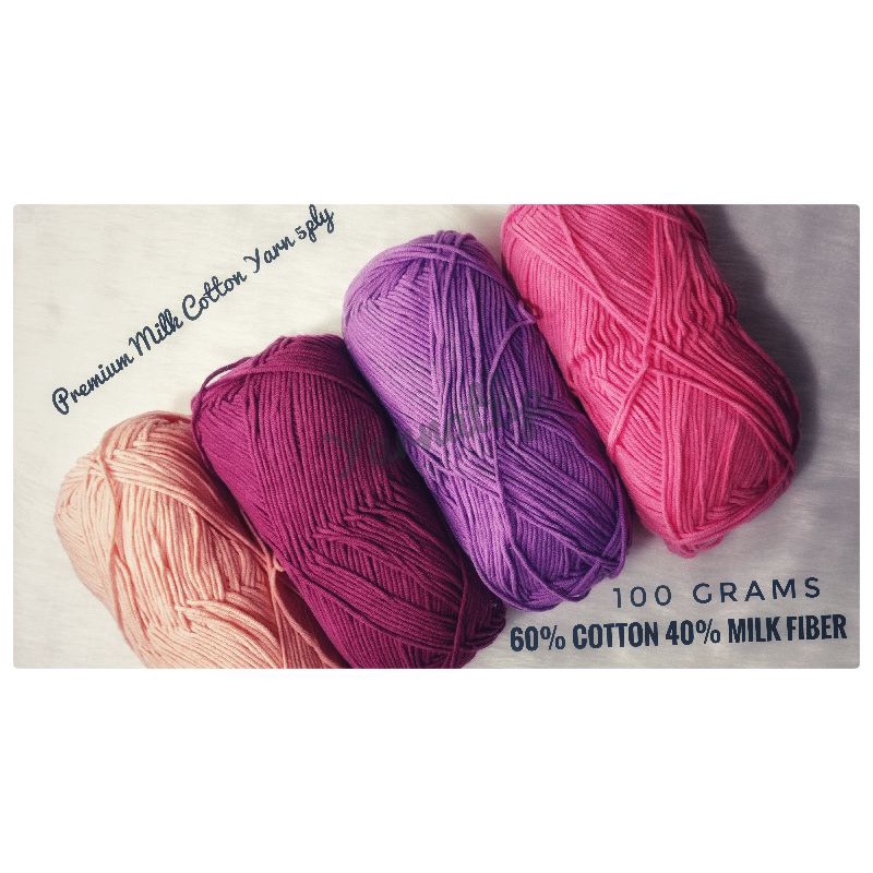 Premium Milk Cotton 5Ply 100g | Shopee Philippines