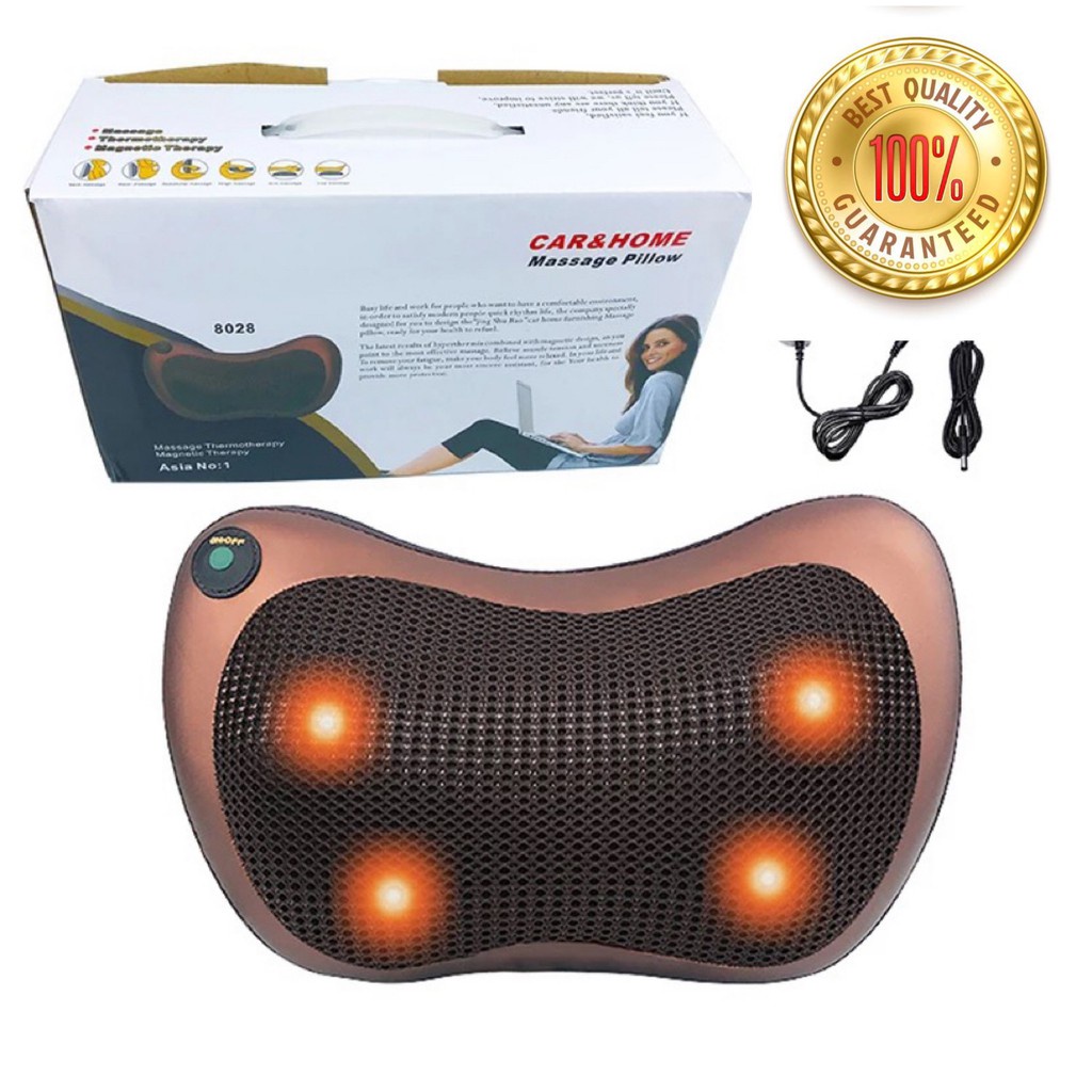 Car and Home Electric Shiatsu Massage Pillow