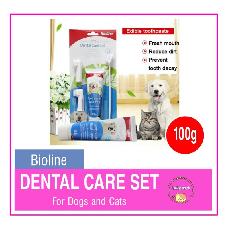 Bioline Dental Care Set Pet Toothpaste 100g Shopee Philippines