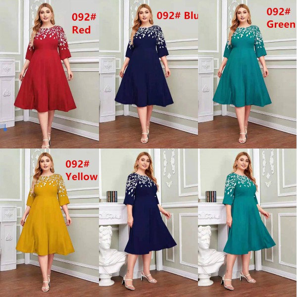 Women Elegant floral plus size dress party Fit to XL Shopee Philippines