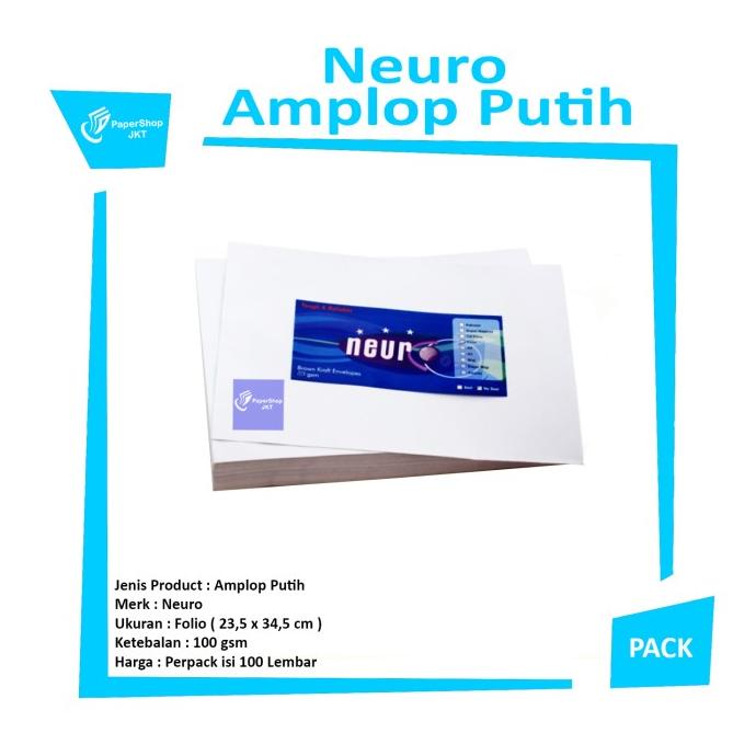 PUTIH Neuro White Envelope Folio Star Seller | Shopee Philippines