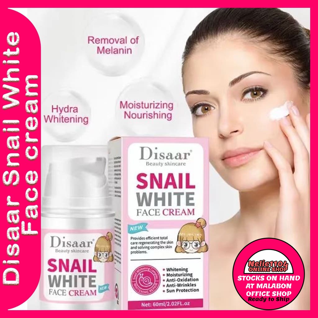 Disaar Snail White Face cream 60ml Whitening Cream Shopee Philippines