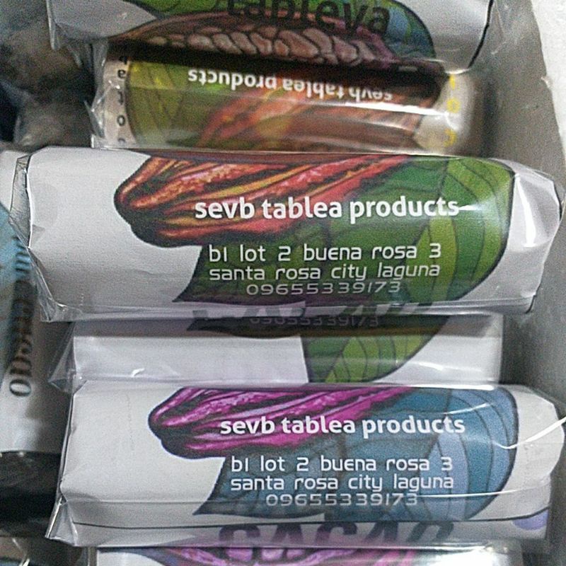 pure cacao tableya (sevb tablea products)10pcs per pack unfermented ...