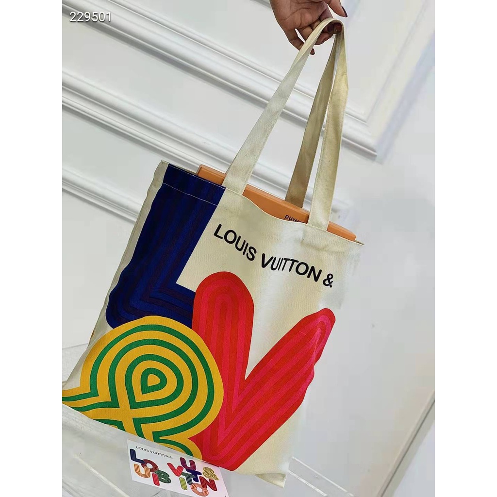 Louis Vuitton Novelty Canvas Eco Tote bag Shenzhen exhibition 2022