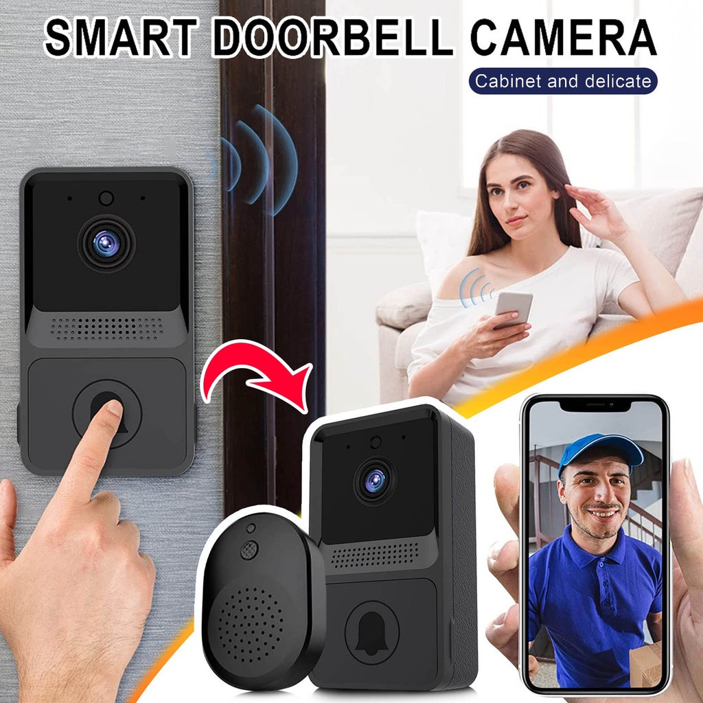 WIFI Doorbell Smart Home Wireless Phone Door Bell Camera Security Video ...