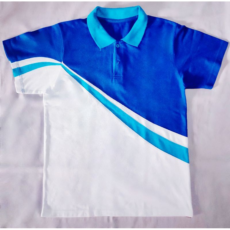 Blue white polo shirt sale