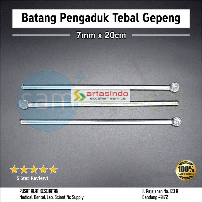 20cm D.7mm Glass Stirring Rod Medical Artasindo Stirring Rod | Shopee ...