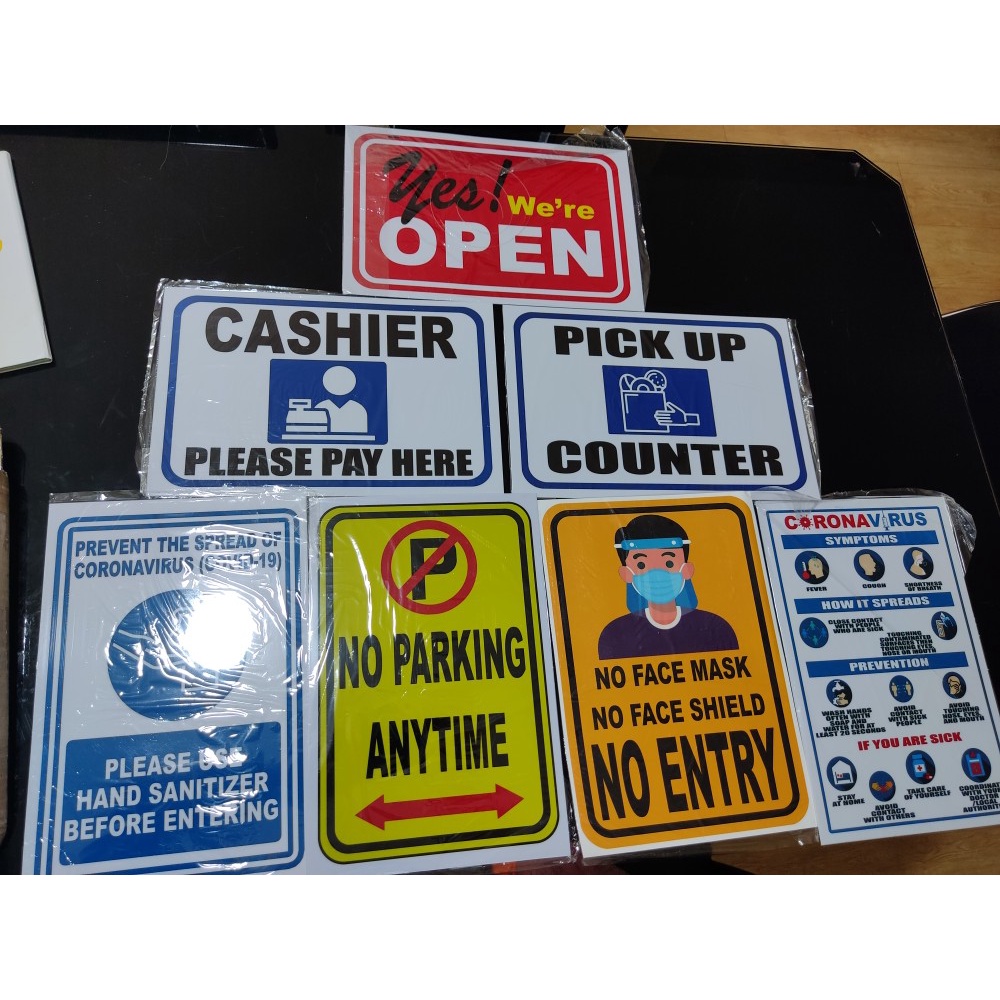 Shop safety first sign for Sale on Shopee Philippines