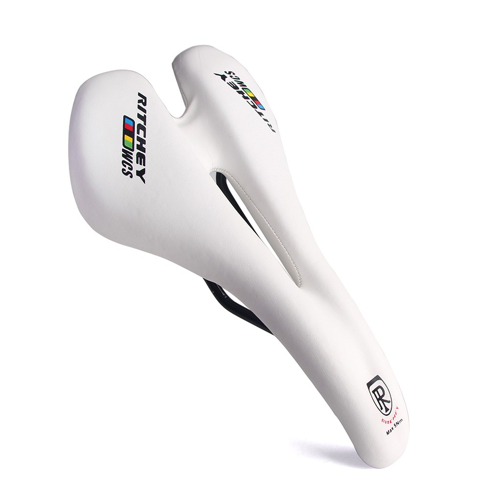 white mountain bike seat