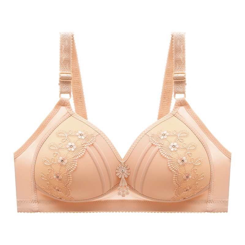 HuoYuan【Ready Stock】Wireless Bra B C D Cup Big Size 36-46 Push Up Bra ...