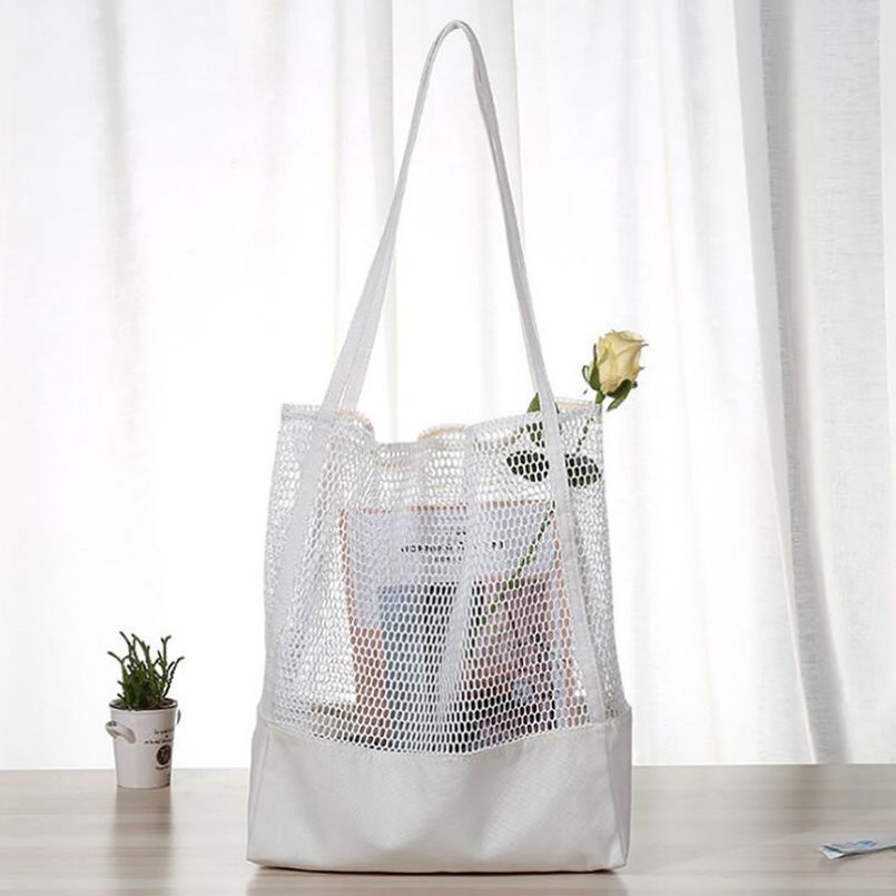 Korean mesh tote bag hotsell