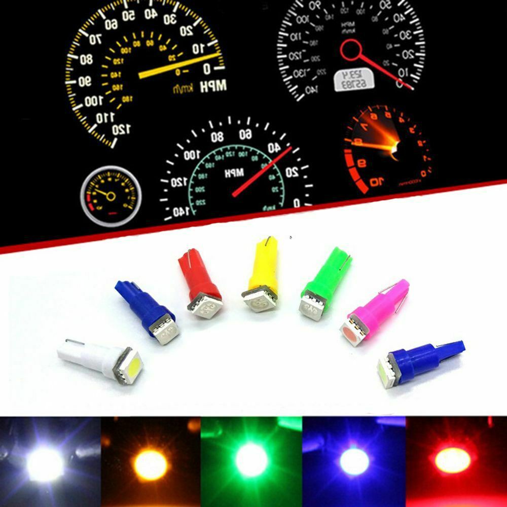 T5 LED Light Bulb for Car Dashboard Dash Panel Motorcycle Speedometer