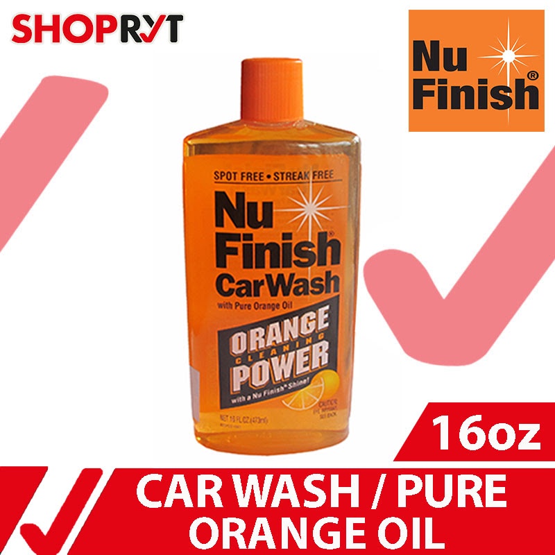 Nu Finish Car Wash 16oz Car Cleaner Car Wash Soap Car Shampoo with Pure