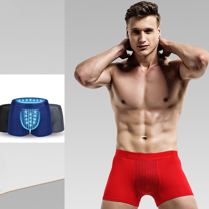 Bench Boxer Shorts for Men Spandex Plain Bulge Underpants Shopee