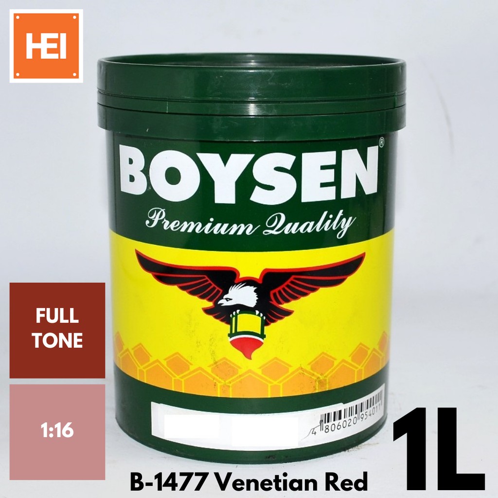 BOYSEN Latex Color 1Liter (Lamp Black, Thalo Green, Thalo Blue, Burnt ...