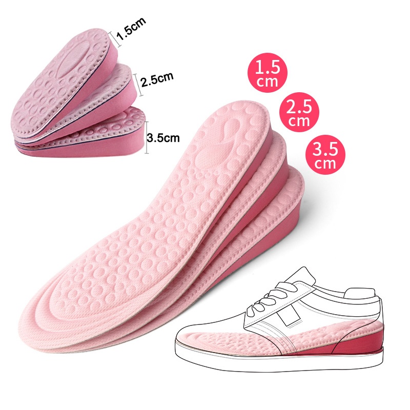 Shoe Insoles Breathable Half Insole Heighten Heel Insert Sports Shoes
