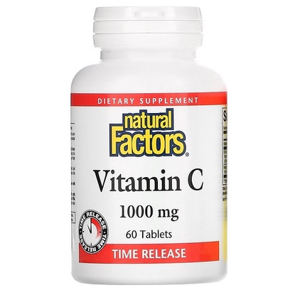 Natural Factors, Vitamin C, Ascorbic Acid, 60 | 90 Tablets, 1,000 mg ...