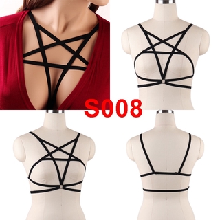 Women Rave Wear Body Harness Lingerie Goth Adult Bra Fetish Cage