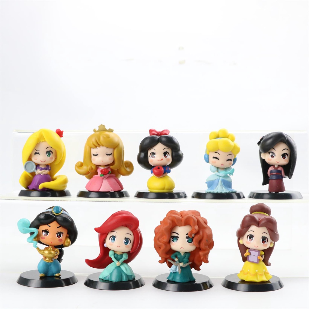 Disney princess 9 piece doll best sale set