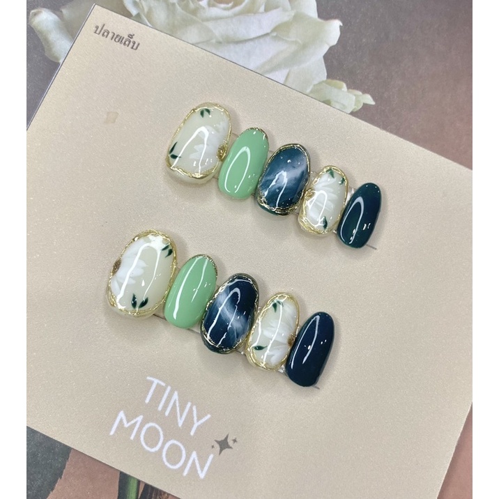 Pvc Nails Real Gel Color Handmade Work The Flower Set Is Decorated With ...