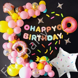 Donut 1st Birthday Party Decorations for Girls - Macaron Balloon Garland  Arch Kit with Happy Birthday Backdrop, Donut Foil Balloon, Sweet One Donut  Birthday Party Decorations, Balloons -  Canada