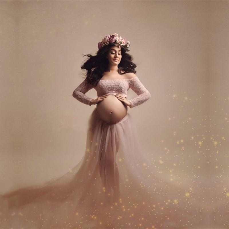 Long tulle skirt maternity hotsell