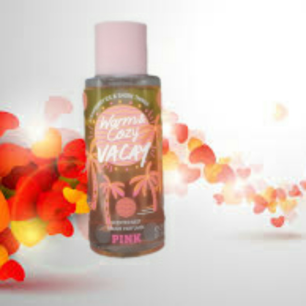 Warm and cozy outlet vacay pink body mist