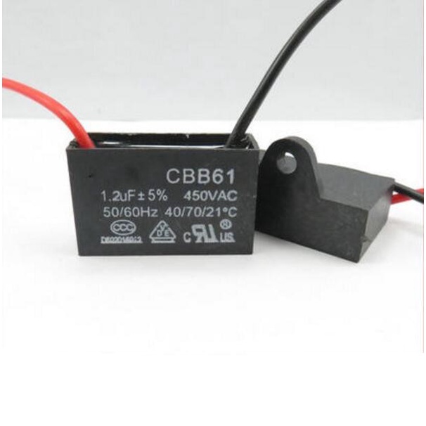 CBB61 capacitor 450V 1.2UF 400V electric fan capacitor electric fan starting capacitor Shopee
