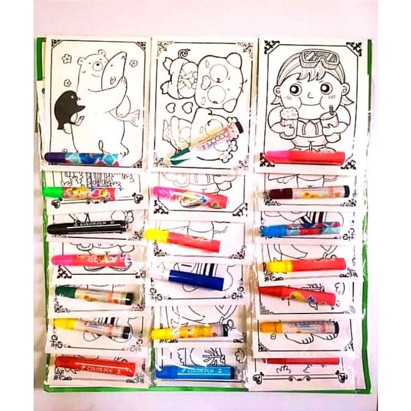 Big Drawing Book w/ Pens 20 pcs Lootbag Filler, Paninda, Party