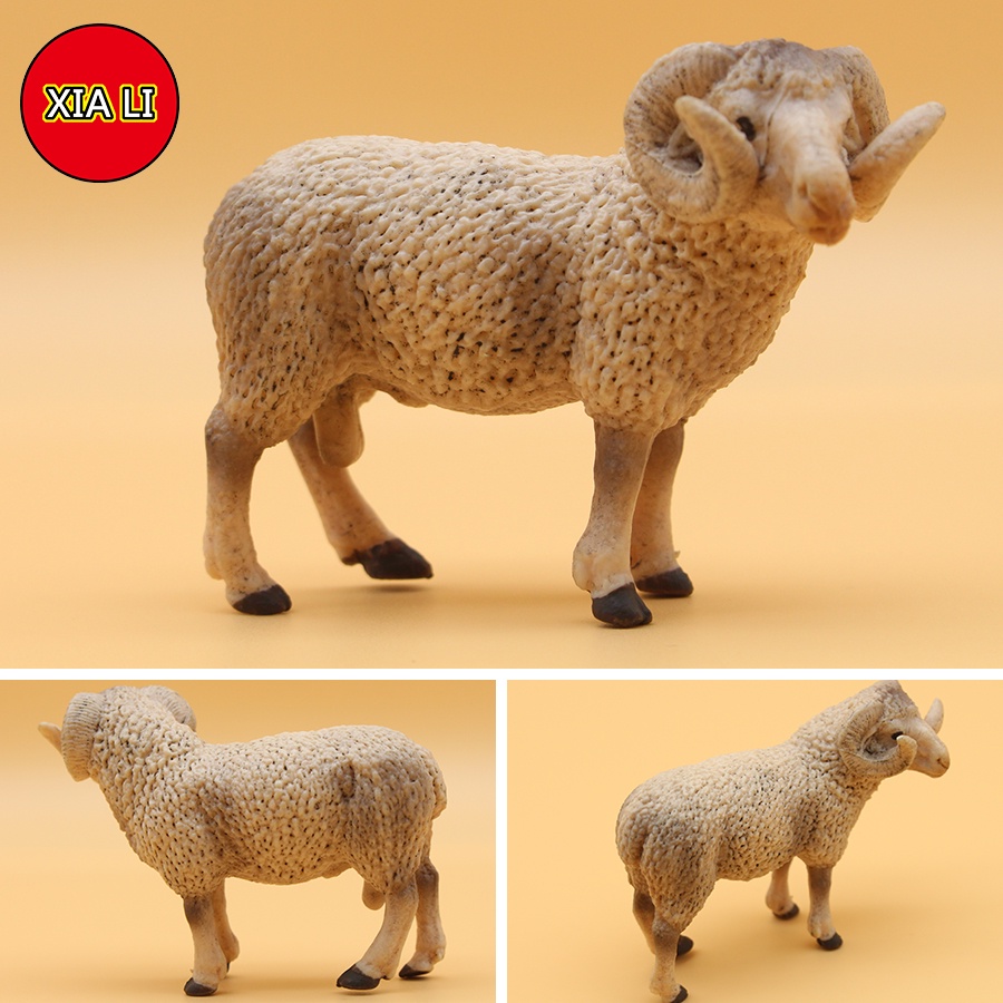 【Spot】Simulated Zoo Sheep Model Farm Animals Action Figure Children ...