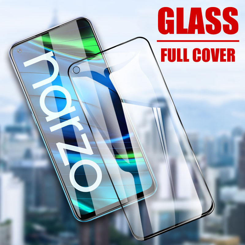 Realme Narzo 20 Tempered Glass Full Cover Screen Protector For Realme 