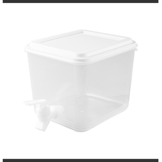 Plastic Drink Dispenser with Spigot for Fridge, 3.9L(1 Gallon
