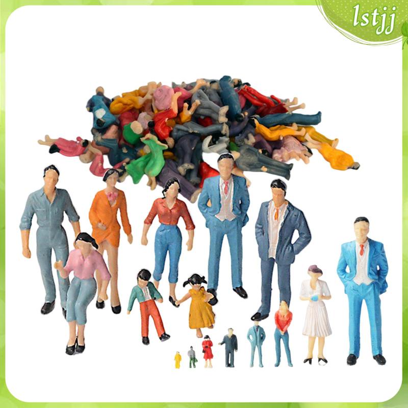 Hand Painted Figures Scenery Sand Table Toys Mini People Diorama Decor ...