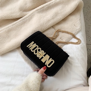 Moschino green best sale velvet bag