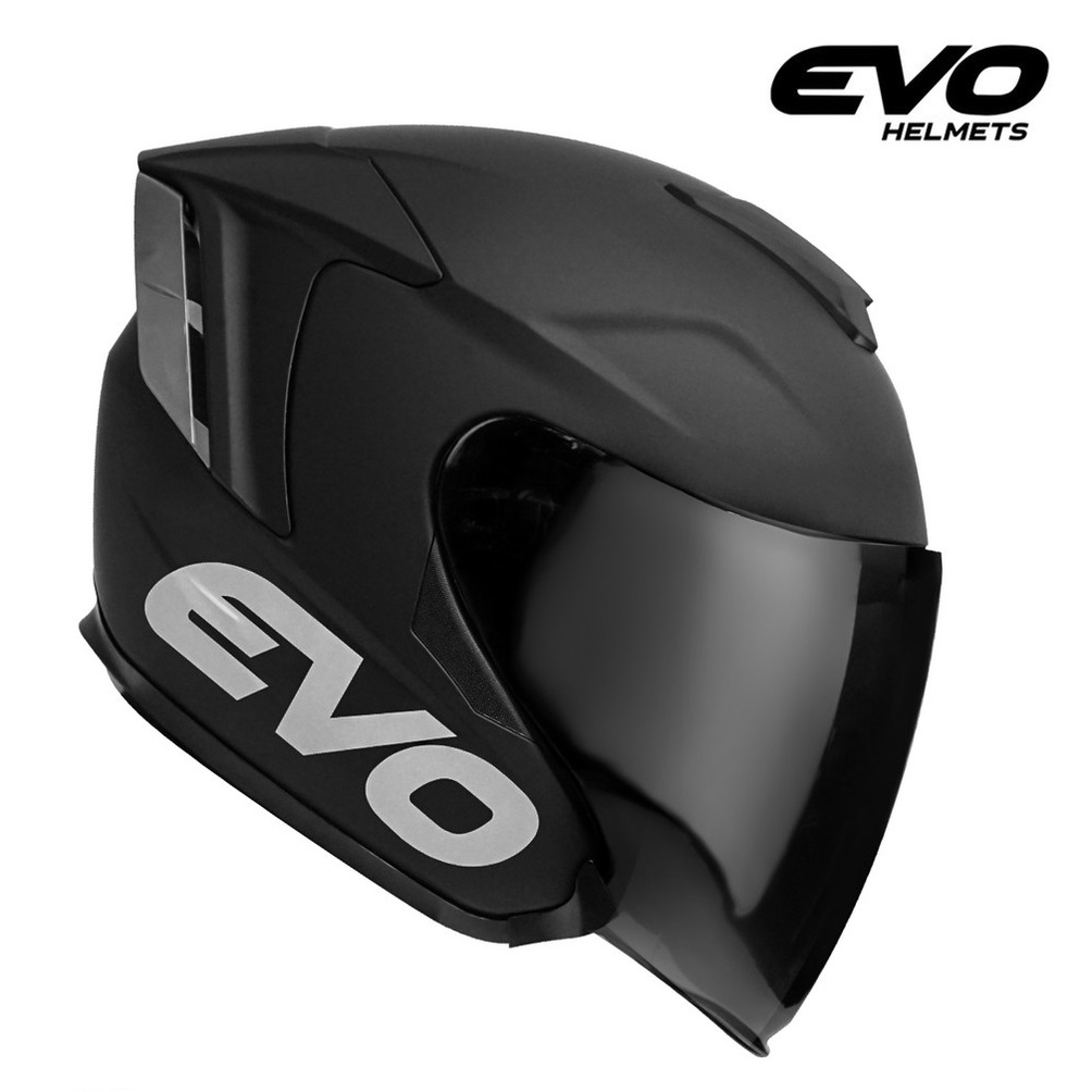 Evo Rx 5 Matte Black Half Face Dual Visor Helmet Shopee Philippines 